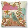 Floral Fantasy Fairy Tale Wonder World Cushion Cover Dreamscape Animals Deer Bird Fox Unicorn Owl Flowers Sofa Throw Pillow Case