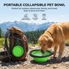 Food Grade Collapsible Pet Bowl Foldable Portable Water and Food Dish with Anti Slip Base for Travel Camping Dogs Cats