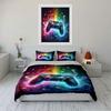 Colorful Gaming Controller Set Bedding Duvet Cover Set Duvet Cover Pillowcases (1 * Duvet Cover 2 * Pillowcases, without duvet insert)