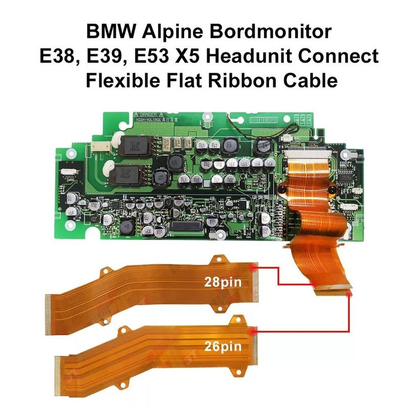 Flexible Cable FOR BMW Alpine Bordmonitor E38 E39 E53 X5 E38 7 SERIES Connect Ribbon