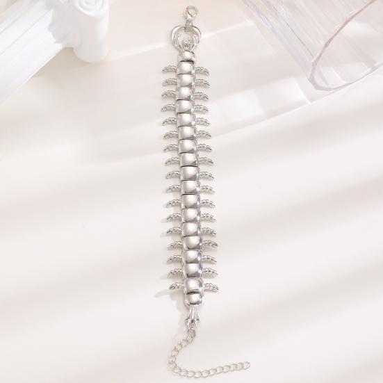 Men Bracelet Adjustable Chain Length Comfortable Fit Punk-Style Insert Design Bracelet Men Women Jewelry