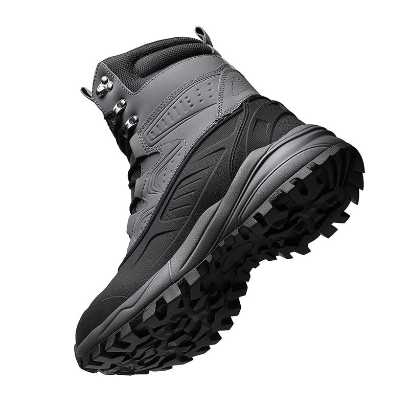 Winter Men's Snow Boots Mid-cut Thick Sole Plush Non-slip  Wear-resistant Large Size Snow Boots for Winter Mens Winter Boots
