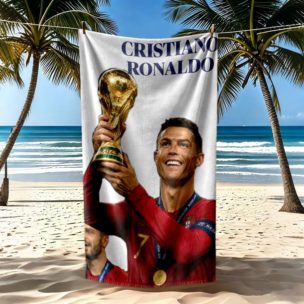 Cristiano Ronaldo Beach Towel Super Soft Absorbent Comfortable Lightweight Suitable For Sports Travel Swimming Yoga Bathroom Beach And Pool