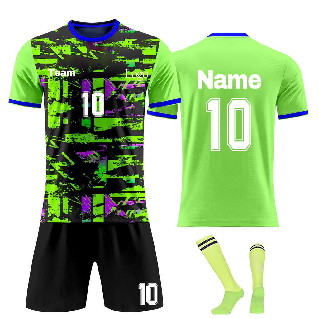 Personalised Shirts Kit Mens Girls With Name Number Custom Football Jerseys For Boys Training Suit