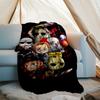 Coperta stampata a tema horror di Halloween - Perfetta per divano, letto, viaggi e uso all'aperto | Lavabile in lavatrice, accogliente e resistente.