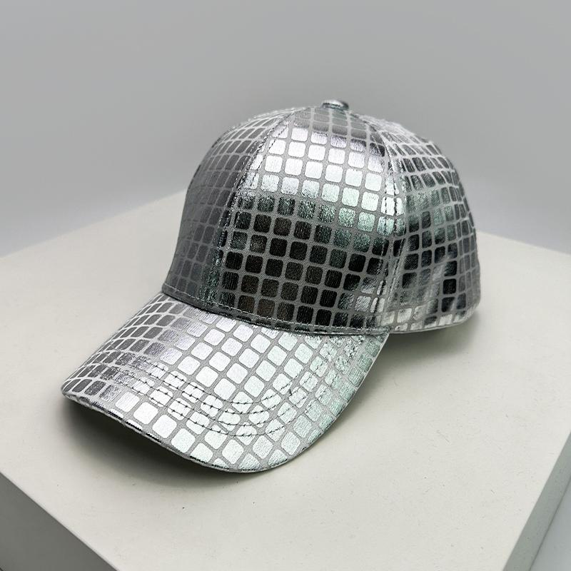 And Women Personalized Check Reflective Baseball Caps Air Permeable Street Style Sun Protection Snapback Hats All-Match Vintage Fashion Casual
