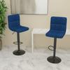 Day and Night - Day and Night Kitchen Stools 2 Units Blue Fabric