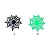 5piece PVC Spider Web Coasters - Non-toxic And Hot-resistant Spooky Vibe Halloween Themed Placemats