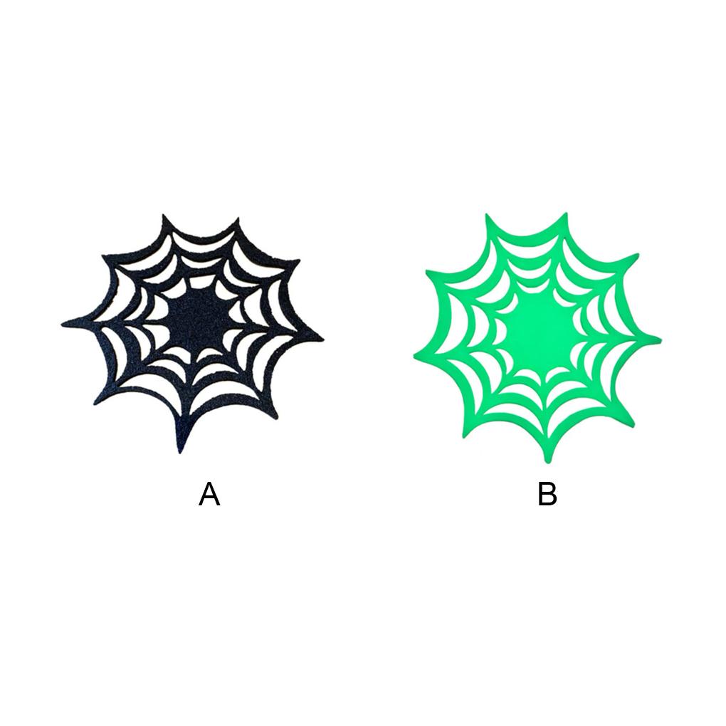 5piece PVC Spider Web Coasters - Non-toxic And Hot-resistant Spooky Vibe Halloween Themed Placemats