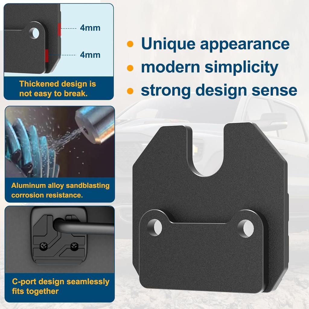 Sun Visor Repair Kit Fits For Dodge RAM 1500 Trucks -, 1 Pack Aluminum Black Sun Visor Clip, Car Sun Visor Fixer, Truck Visor Clip Fix Kit, Visor