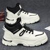 Men's High-Top Autumn 2025 British Workwear & Sports Boots – Trendy, Fleece-Lined, Winter Cotton Shoes