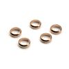 50Pcs 1/2/3/4/5/6/8mm Stainless Steel Gold Tone Ring Spacer Beads Big Hole Stopper Beads Charm for DIY Bracelet Jewelry Making