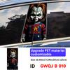 Horror Ghost Doll Car Sticker Auto B-pillar Car Center Column Decor Cover Scratches Waterproof Sunscreen Vinyl Decal Accessories