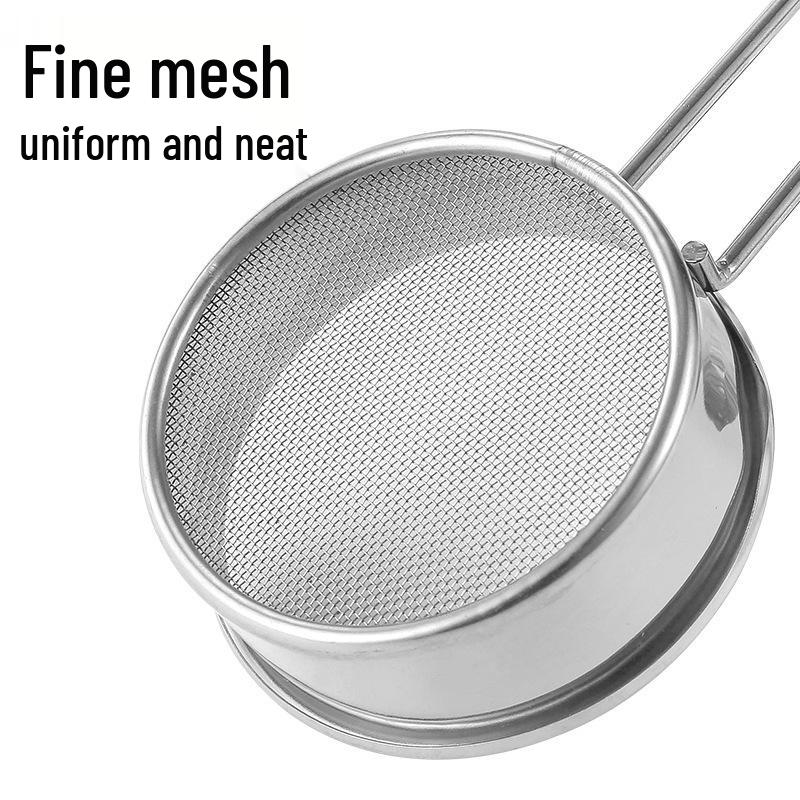 Mini 304 Edelstahl Mehlsieb - 40 Maschen für Puderzucker & Kakao