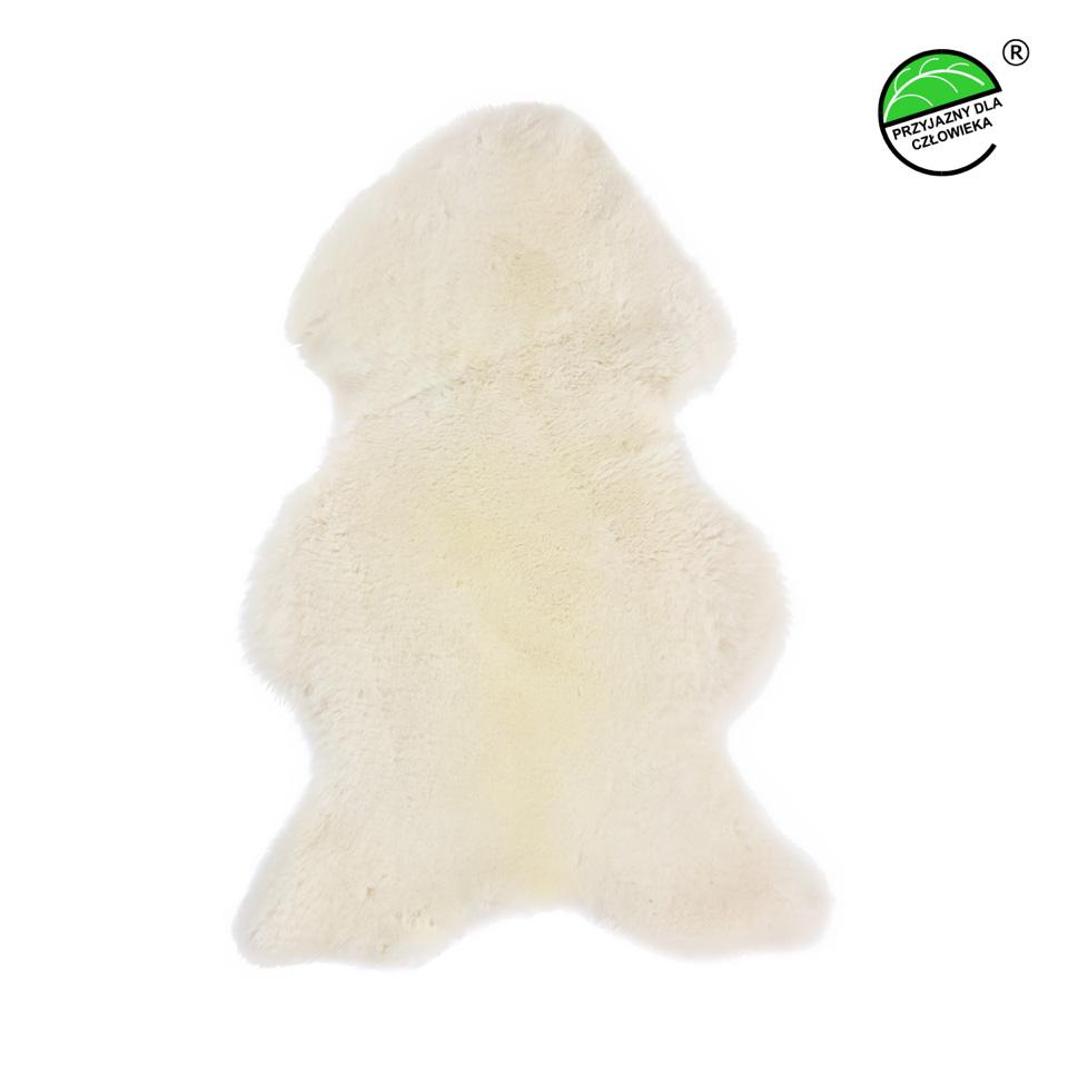 Natural White Sheepskin 110-120cm - sheared size 110-120cm