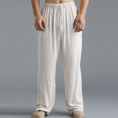 Men's Summer Lightweight Loose Trousers Casual Plus Size Trousers