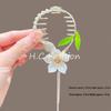 Elegant Lily of the Valley Tassel Hairpin: Timeless Updo Clip for a Refined Look