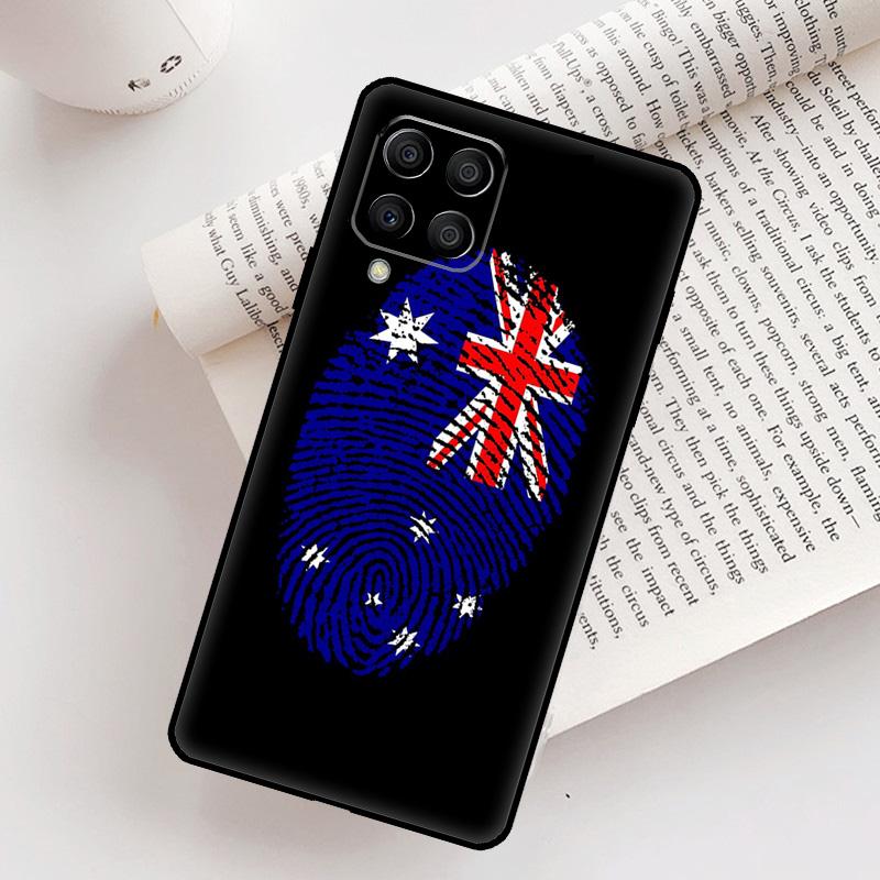 National Flag fingerprint Case For Samsung Galaxy M21 M31 M13 M33 M53 M15 M35 M55 M16 M36 M56 M12 M32 M52 M14 M34 M54