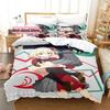 New Lycoris Recoil Bedding Set Single Twin Printed Bed Set With Pillowcase Duvet Cover Soft Single Double Queen Super King Size