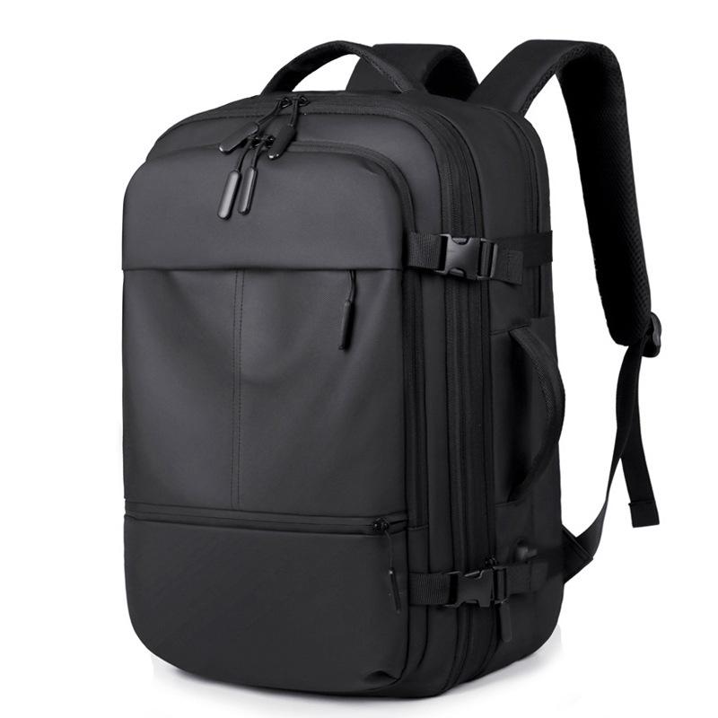 Expandable Fashion Backpack: High-Capacity Cross-Border Unisex Design for Business, Travel, and School