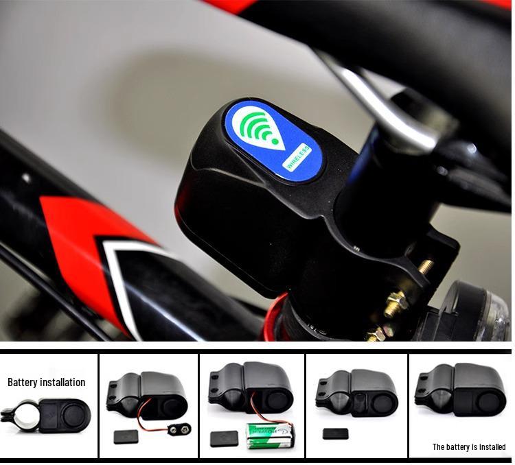 Smart ABS Bike Anti-Theft Alarm with Wireless Vibration Sensor and Remote Control