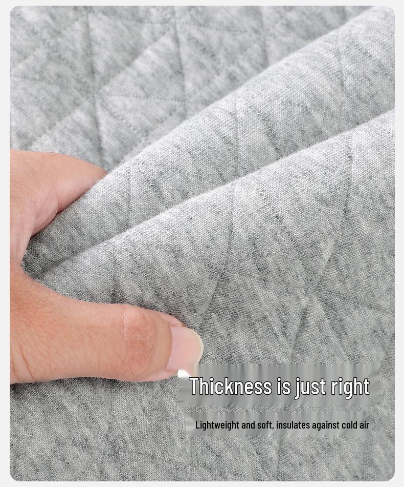 Three-layer Women's Winter Pajamas Set: Warm Long Sleeve Top & Pants in Casual Sporty Style for Autumn/Winter.