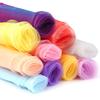 Rainbow Tulle 2Meters Multi Color Sheer Gauze Fabric For Festival Event Birthday Celebrations Craft Projects