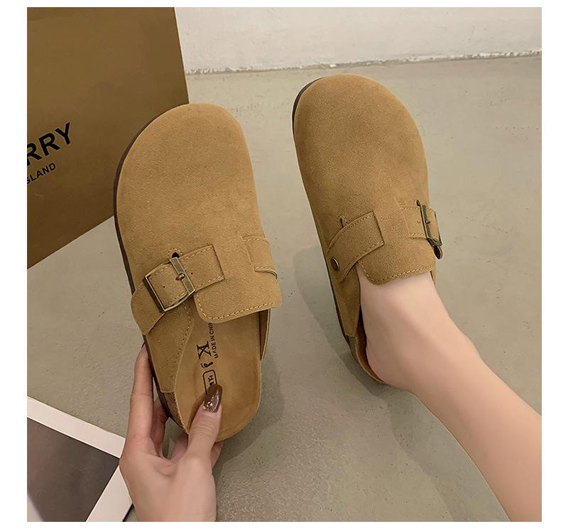 Women's 4.5cm Birkenstock Spring 2025 Closed-Toe Thick-Soled Mule Sandals Suitable for Outdoor and Leisure Activities