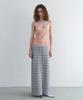 Obeodyupeulleeo Vintage Stripe Maxi Skirt_Grey