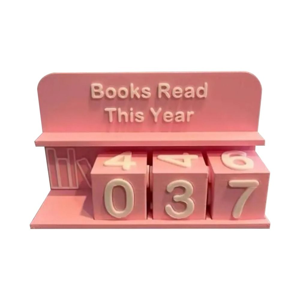 Wear Resist Bookshelf Counter Bookish Decor Reading Log Reading Counter  Reading Plan Management