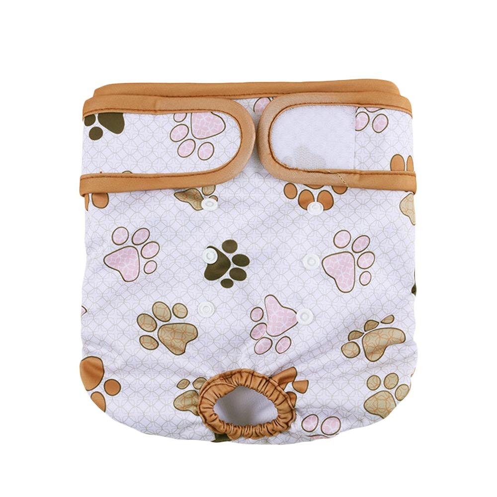 

Adjustable Pet Dog Diaper Leak Proof Puppy Nappies Portable Period Panties Dog XS коричневый