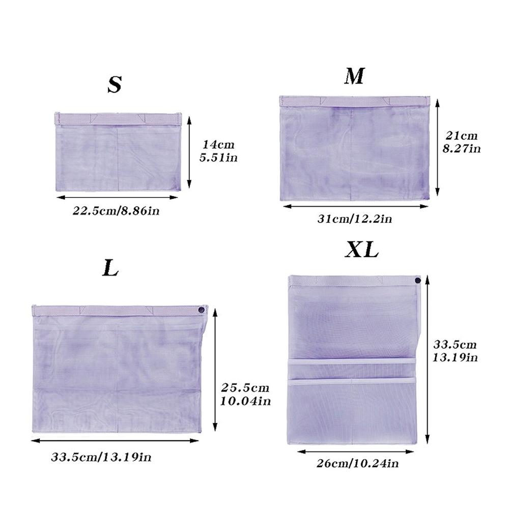 

Travel storage bag, divided bag, mesh mesh compartment, visible storage bag, inner bag, mesh bag, double bag, middle bag, organi S фиолетовый