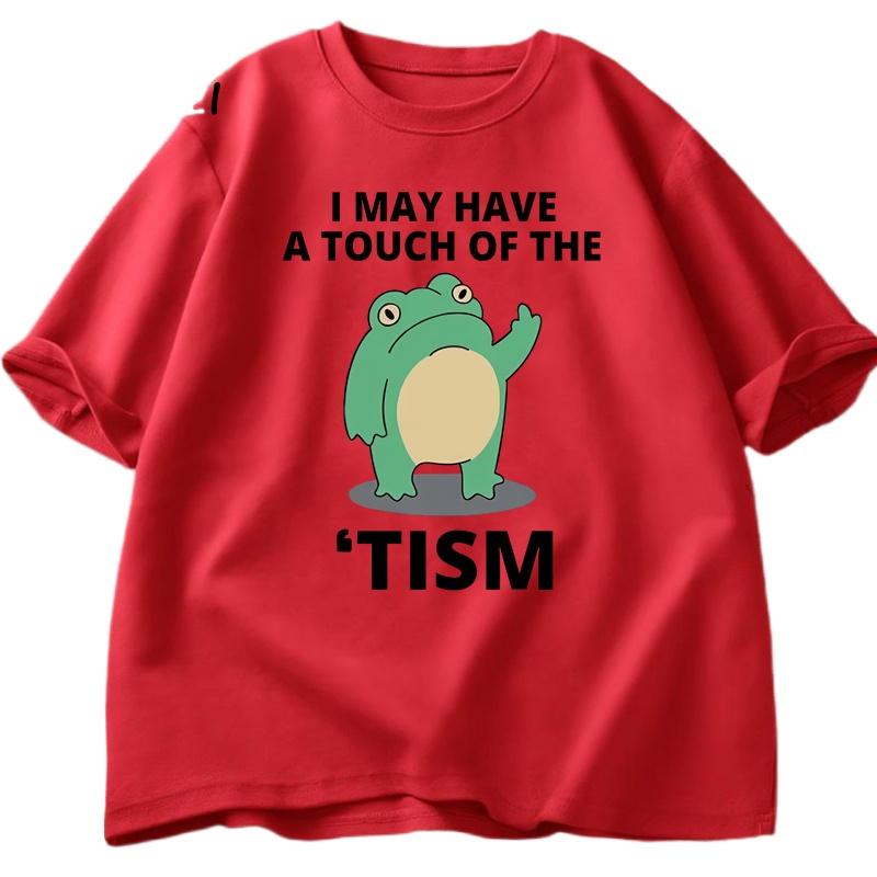 I May Have A Touch of The Tism Funny T Shirt Autism Retro T-Shirt Short Sleeve Tshirt Casual Men O-neck T Shirt Tee Tops Summer
