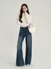 MBB 2025 Autumn Women's High-Waisted Petite Micro Flare Jeans