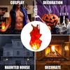 Round Floating Fireball Lamp Flexible Halloween Decoration Glowing Flame Prop  Birthday