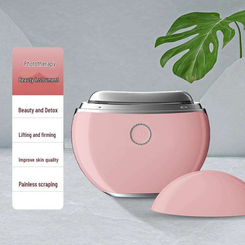 Gua Sha Vibrating Microcurrent Facial Massager with Light Therapy for Lifting and Firming