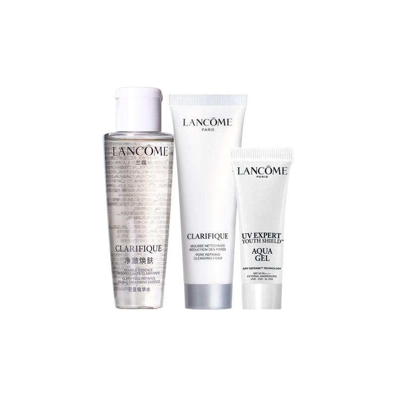 Lancôme Travel size/experience size Aurora Water Emulsion Skin Care Aurora Water 50ml + Aurora Cleansing 50ml + Sunscreen 10ml in a small white tube