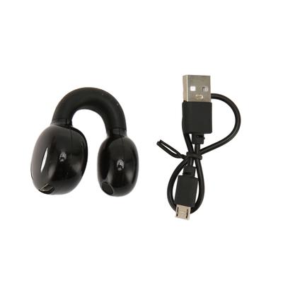 Bluetooth Clip On Earphones HiFi Stereo Noise Cancelling Waterproof Clip On Open Ear Headphones for Sports Music Calling