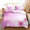 Pink Roses Bedding Set Duvet Cover Set 3d Digital Printing Comforter Cover Queen King Size For Girls Bedroom Fashion Design