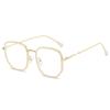 No Makeup Glasses, Women'S Anti-Blue Light Round Face, Thin And White Flat Glasses Can Be Matched With Myopia Glasses Frames