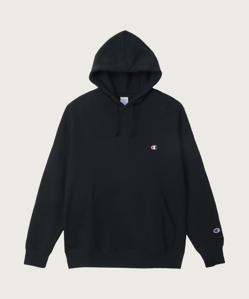 Basic C-Logo Regular Fit Hoodie Navy
