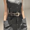 Rivet Women's Belt Vintage Dress Jeans Belt Fashionable Leather Waist Belt  Waist Accessories