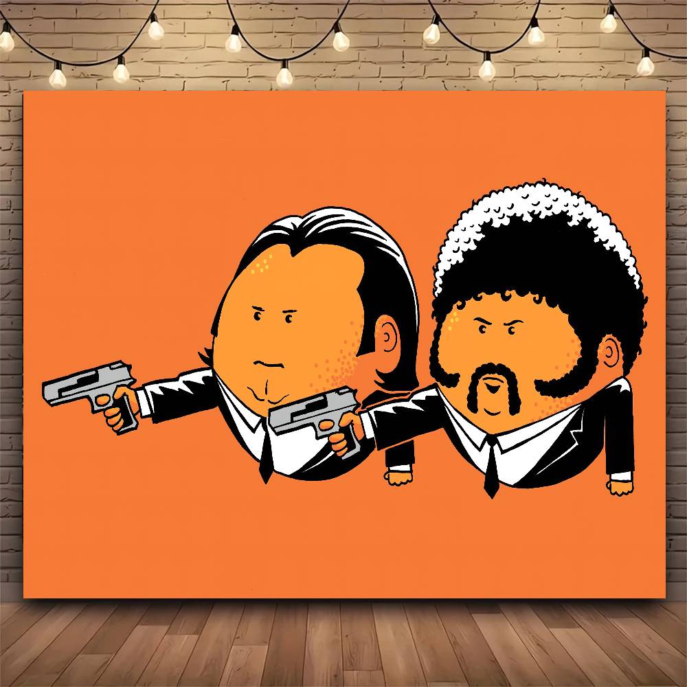 Classic Film Pulp Ffiction Cool Tapestry Print Large Tapestry Wall Hanging Wall Tapestry Decor Living Room Bedroom Home