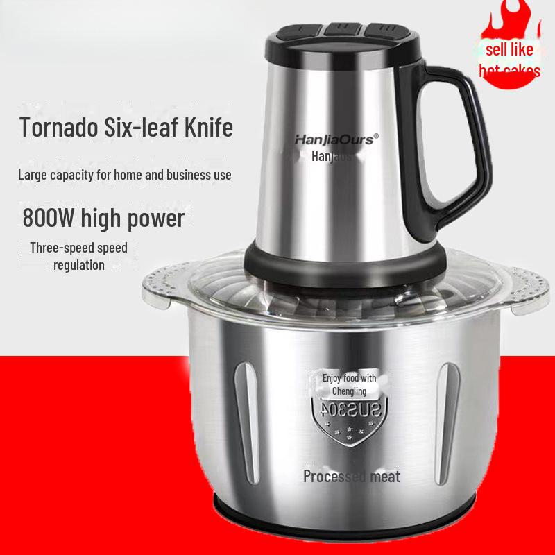 

2024 Электрическая мясорубка и миксер: Многофункциональный, полностью автоматический, большой емкости, нержавеющая сталь 304.