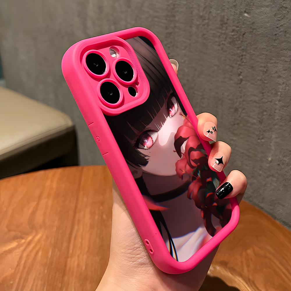 Wuthering Waves Chisa Phone Case for iPhone 17 16 15 14 13 12 11 Air Pro Max Plus Red Soft TPU Shockproof Cover