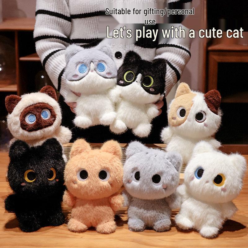 Cute Kitten Plush Toy - Comfort Doll for Girls and Desk Companion