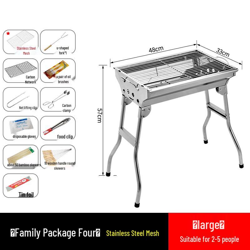 OEING Portable Charcoal BBQ Grill Standard