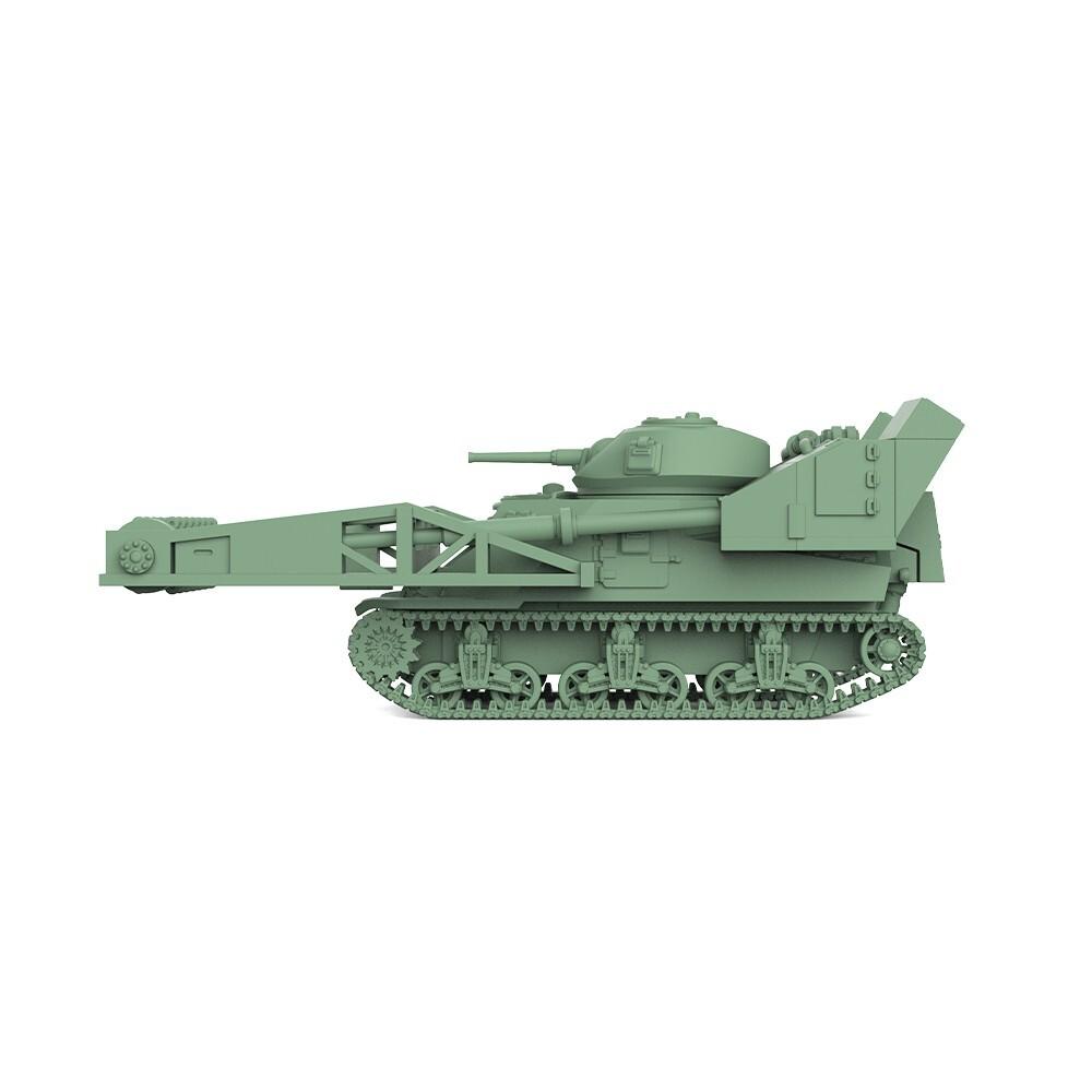 SSMODEL 1/200 Military Model Kit US M3 Grant With Paravane Medium Tank