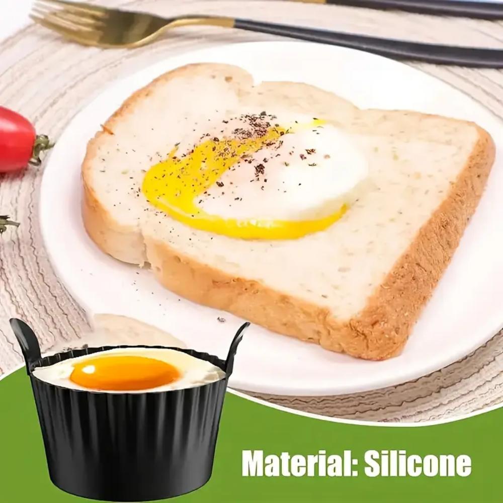 Reusable silicone baking cups, non-stick muffin cupcake molds with double handles, BPA-free, mini round air fryer cupcake lining