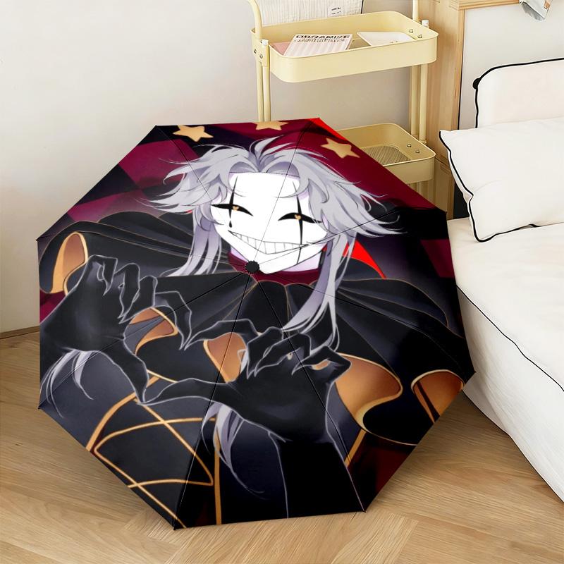 Jester pierrot Automatic Umbrella Suitable Travel Portable Umbrella Outdoor Sun Shading Umbrella Gift Daily Essentials